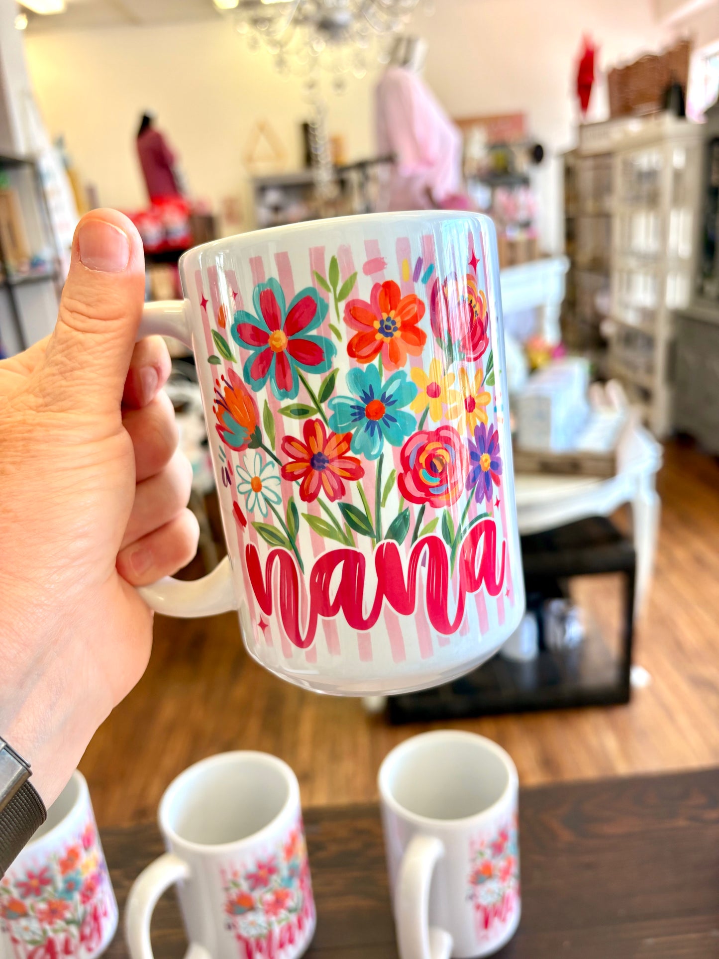 Floral mugs~ Mama, Nana,Gigi,Mimi