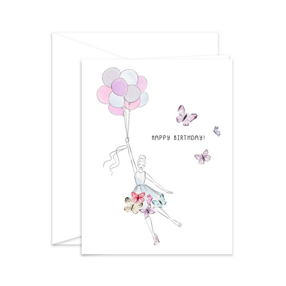 Balloons & Butterflies | Happy Birthday! | Card
