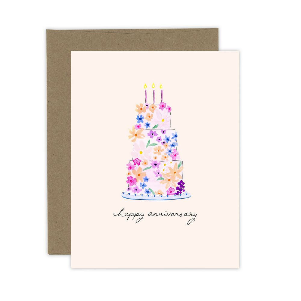 Blooming Cake | Happy Anniversary | Card