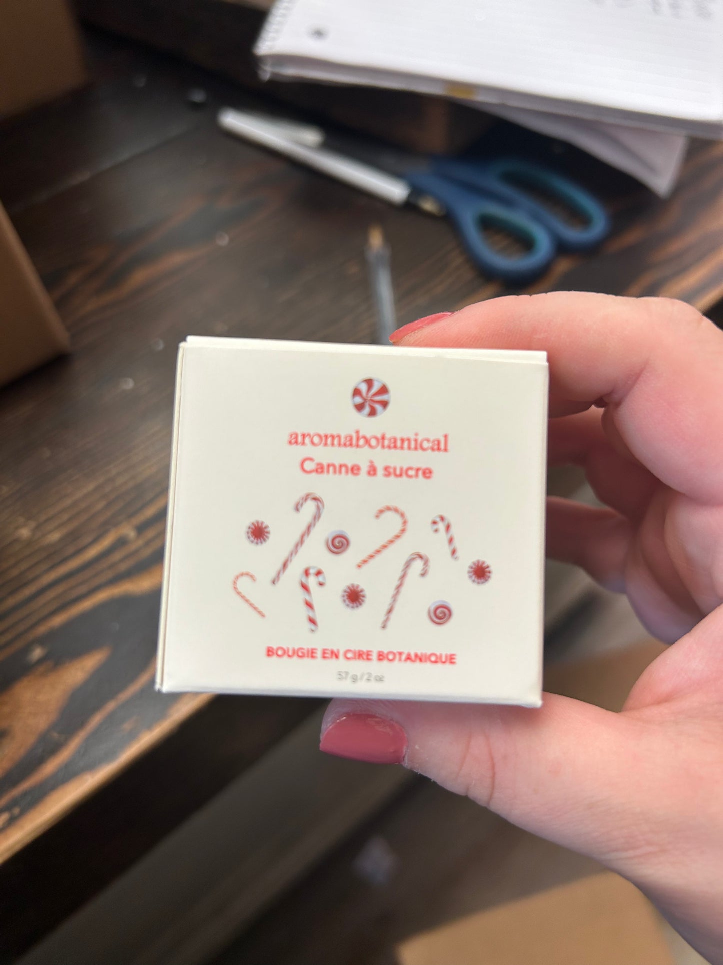 Town & Country - Candy Cane Mini Candle