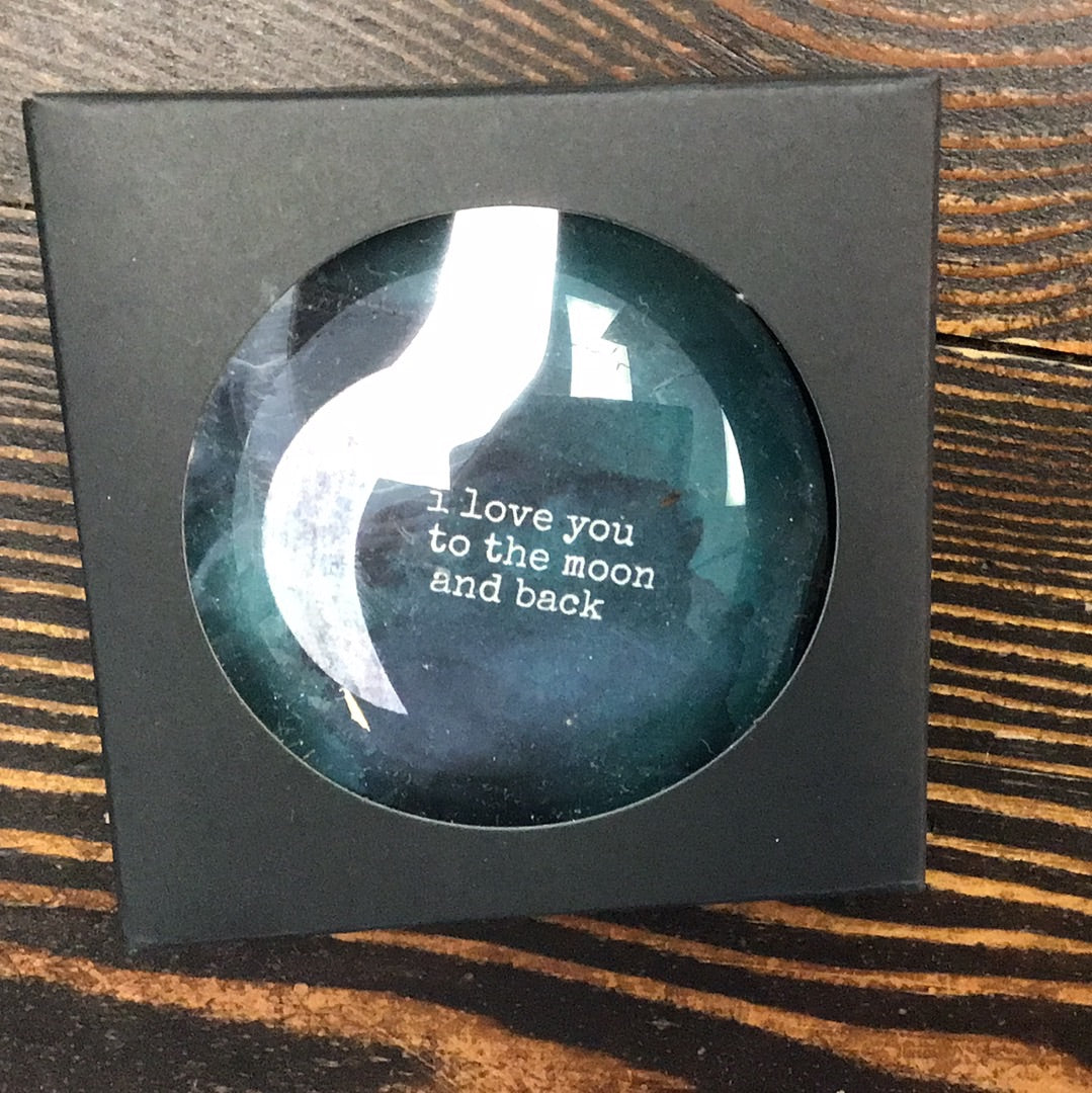 Dipsy Doodle Designz Glass Paper Weight Town & Country Vintage Home