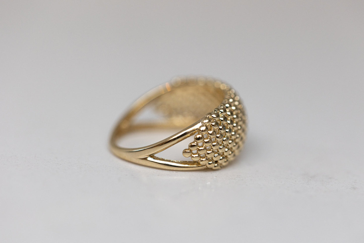 Lily & Elm - Gold Filled “Grace” Beaded Ring