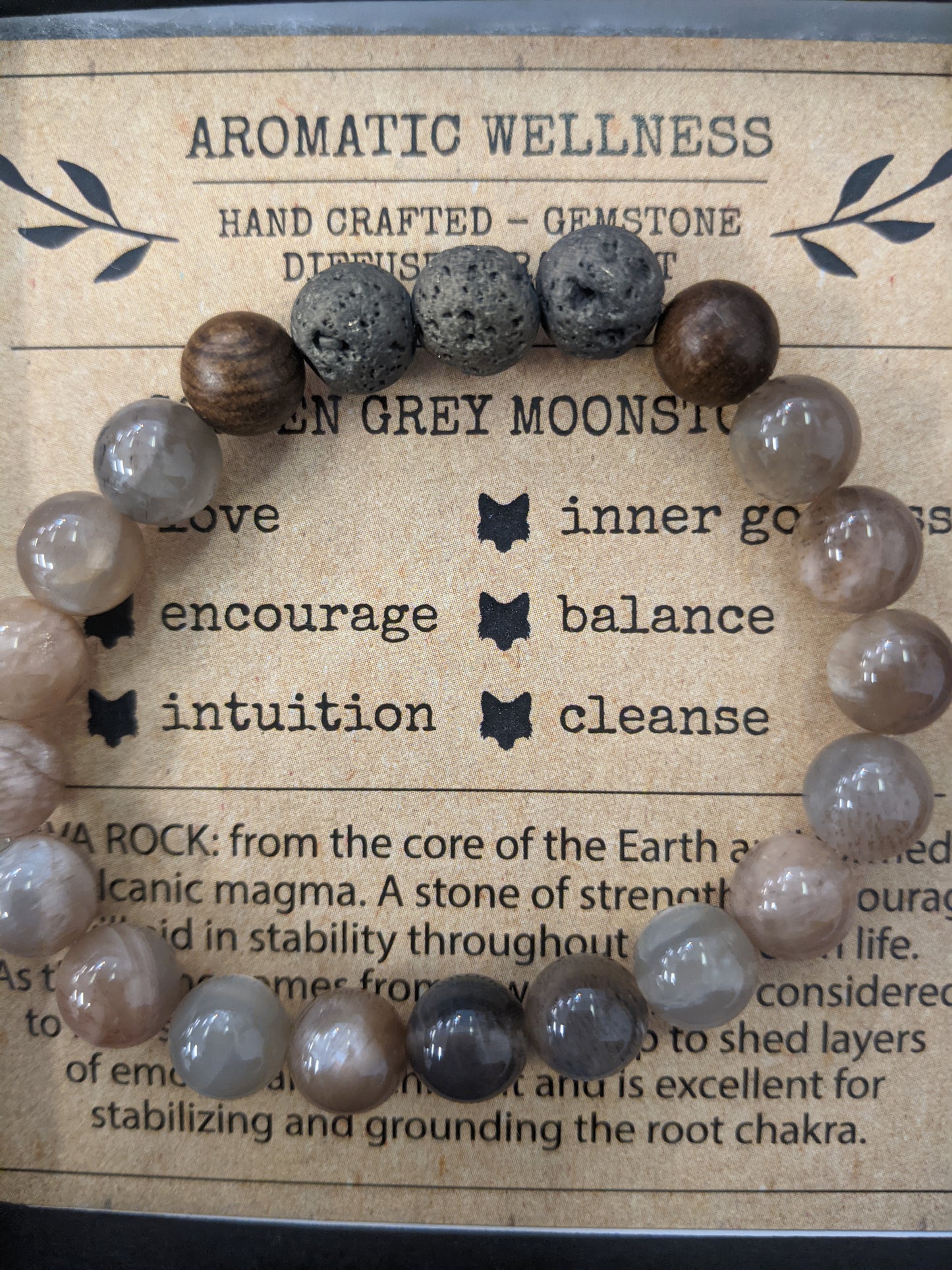 Little Fox Apothecary - Golden Grey Moonstone