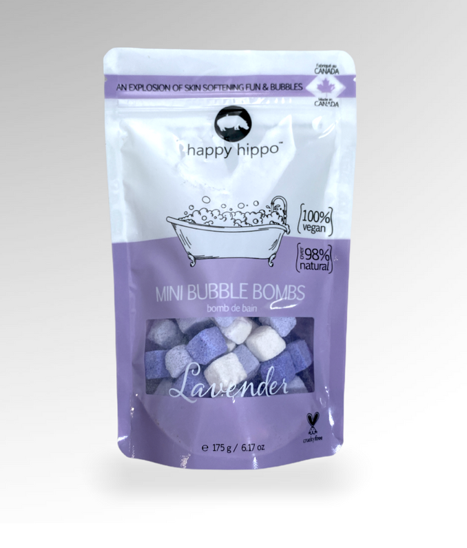 Happy Hippo Bath - Mini Lavender Bubble Bombs