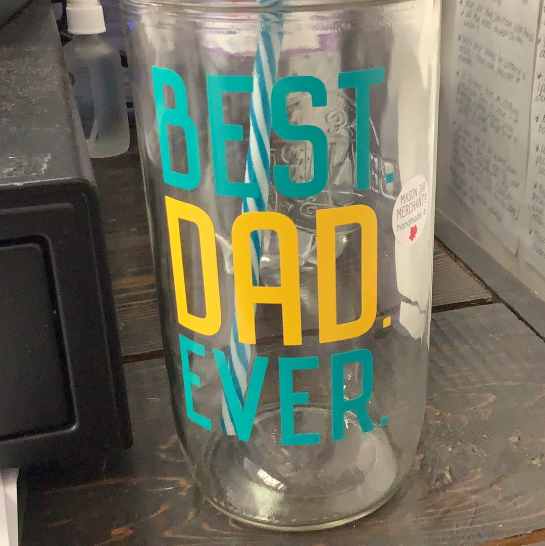 Mason Jar Merchant - Cup With Straw