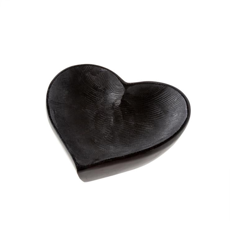 Town & Country - Soapstone Heart Dish Black