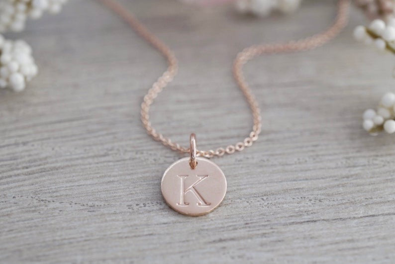 Courtney Rai Dawn - Letter Charms - Rose Gold