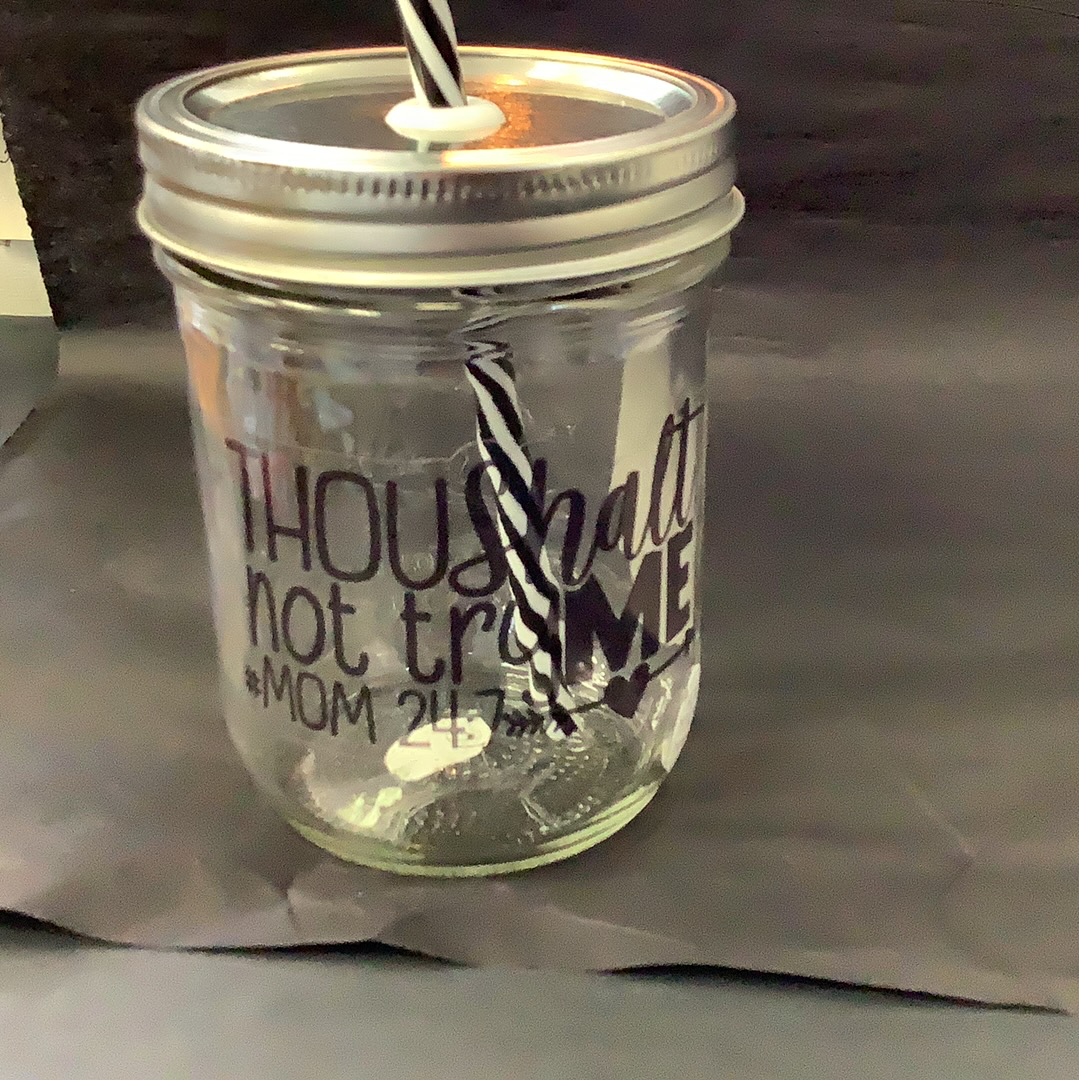 Mason Jar Merchant - Cup With Straw
