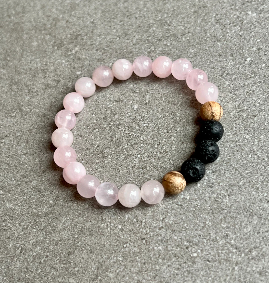 Little Fox Apothecary - Rose Quartz Diffuser Bracelet