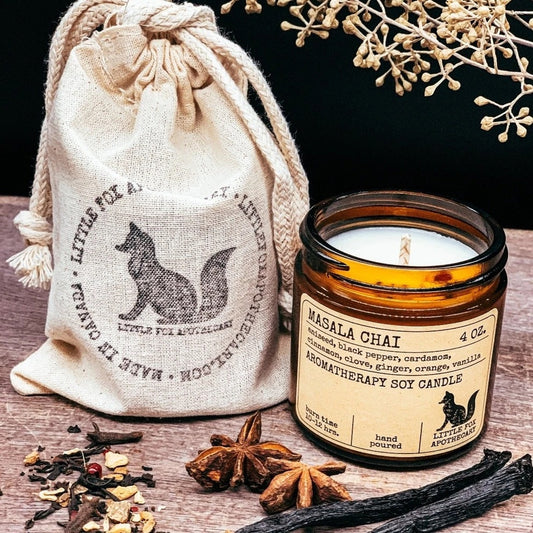 Little Fox Apothecary - Masala Chai - Amber Jar