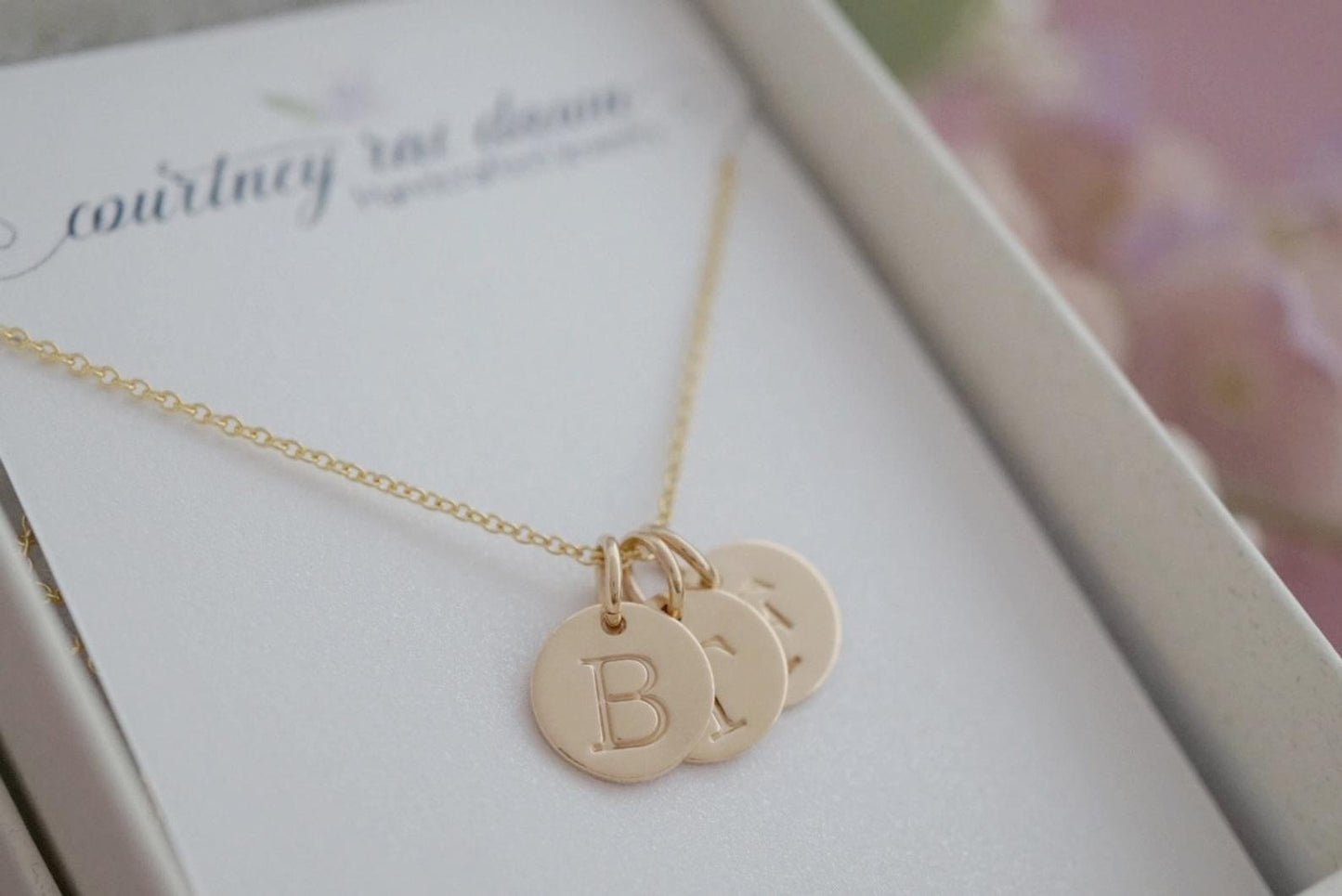 Courtney Rai Dawn - Letter Charms - Gold