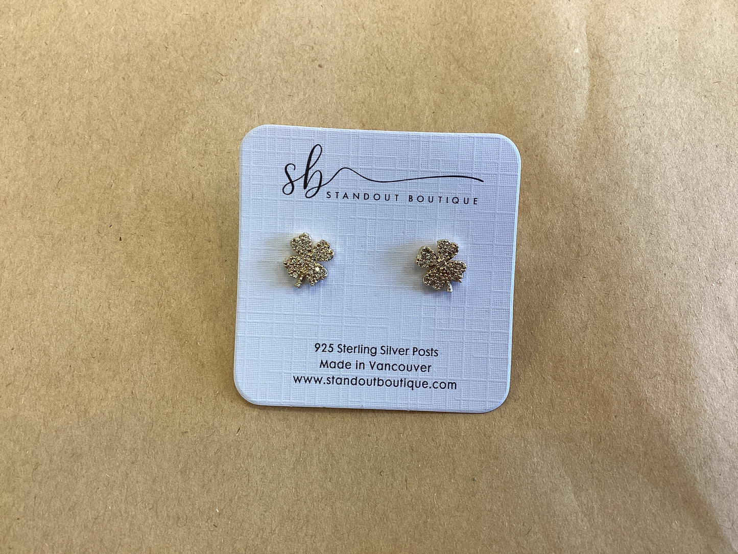 Standout Boutique- Clover Zirconia Studs