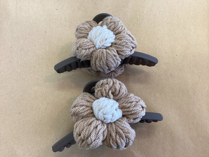 Town & Country - Crochet Flower Hair Claws