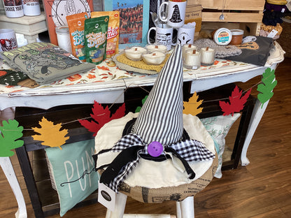 Handmade witches hats.