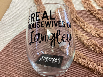 Town & Country -Stemless Wine Glass