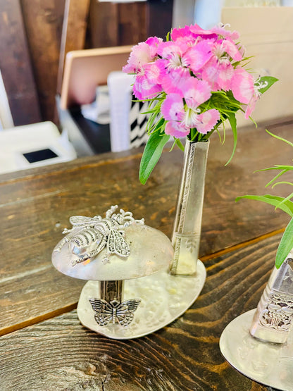 Teaspoon memories ~ mushroom flower holder