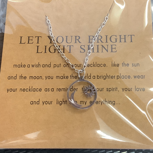 Lace & Meadow Sun and Moon Necklace