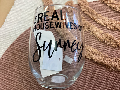 Town & Country -Stemless Wine Glass