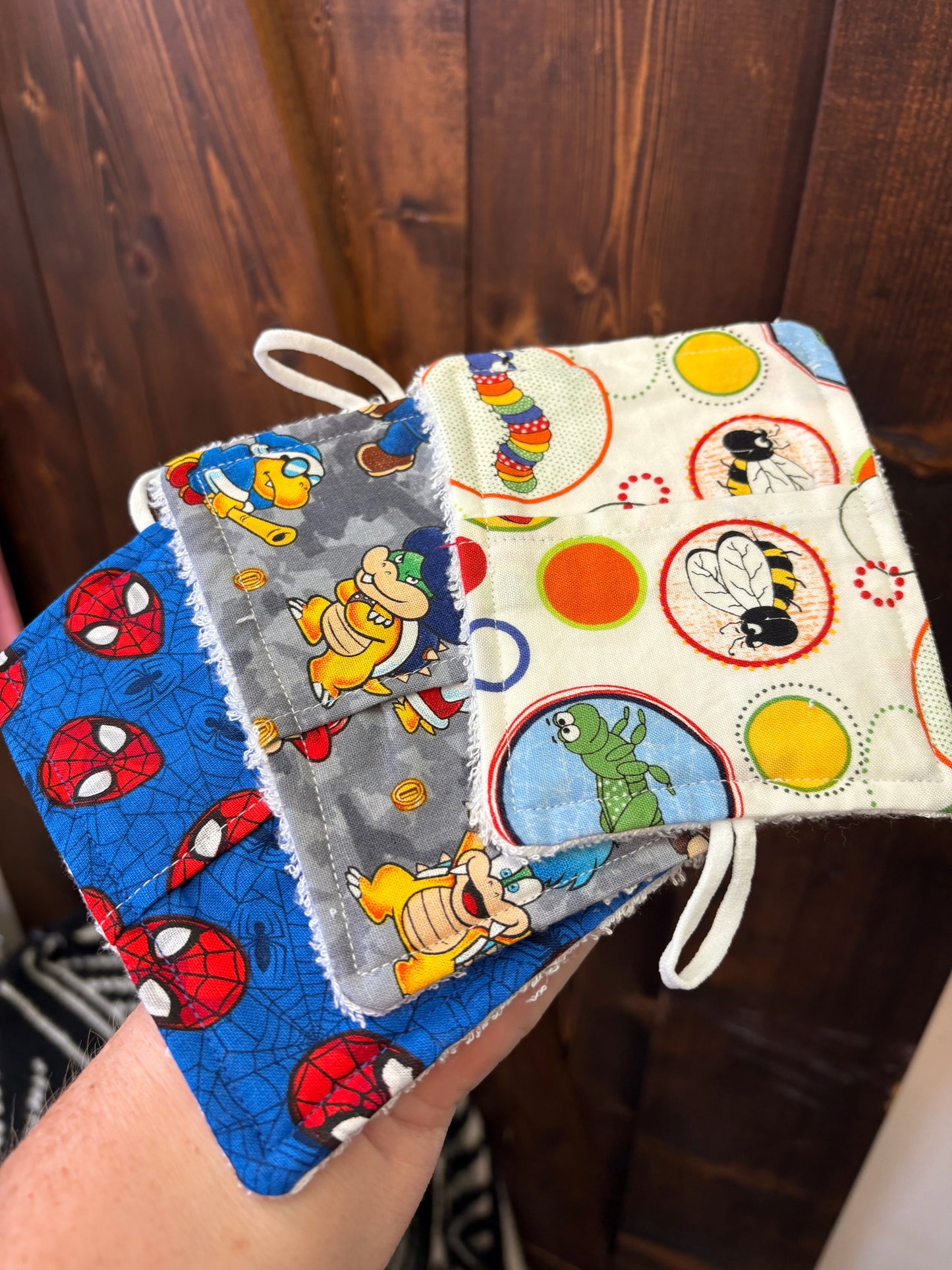 Connie’s craft corner~ face mitts/ soap saver