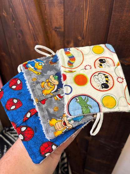 Connie’s craft corner~ face mitts/ soap saver