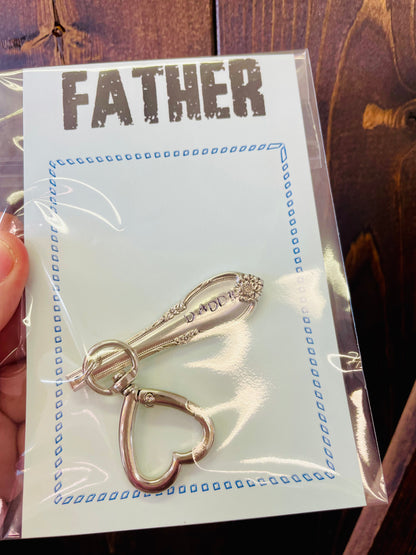 Teaspoon memories ~ Fathers days keychain