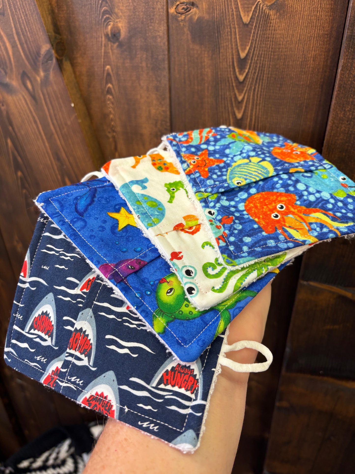 Connie’s craft corner~ face mitts/ soap saver