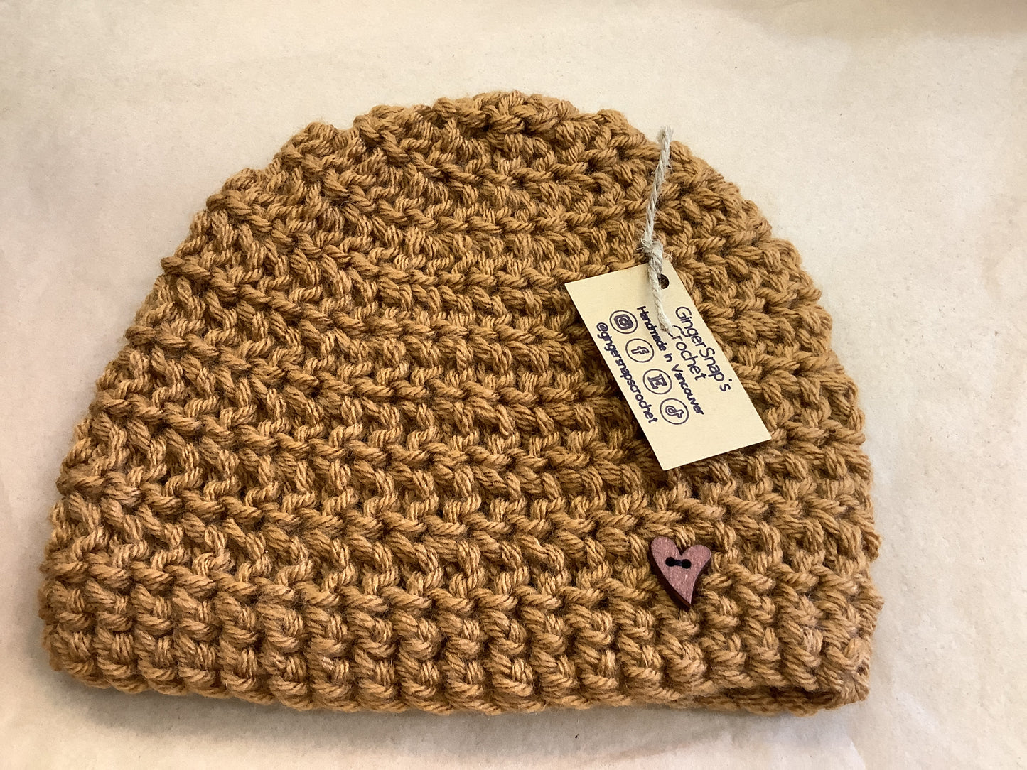 Gingersnaps Crochet - Adult Beanie