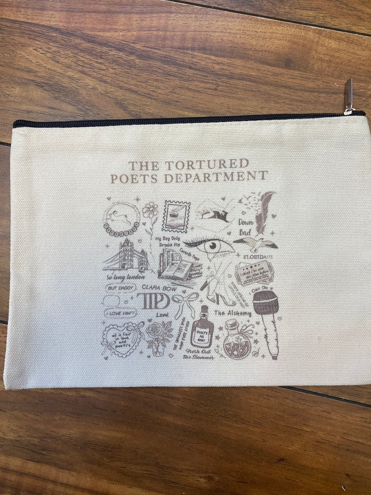 Town & Country - Taylor Swift Tortured Poets Makeup Bag