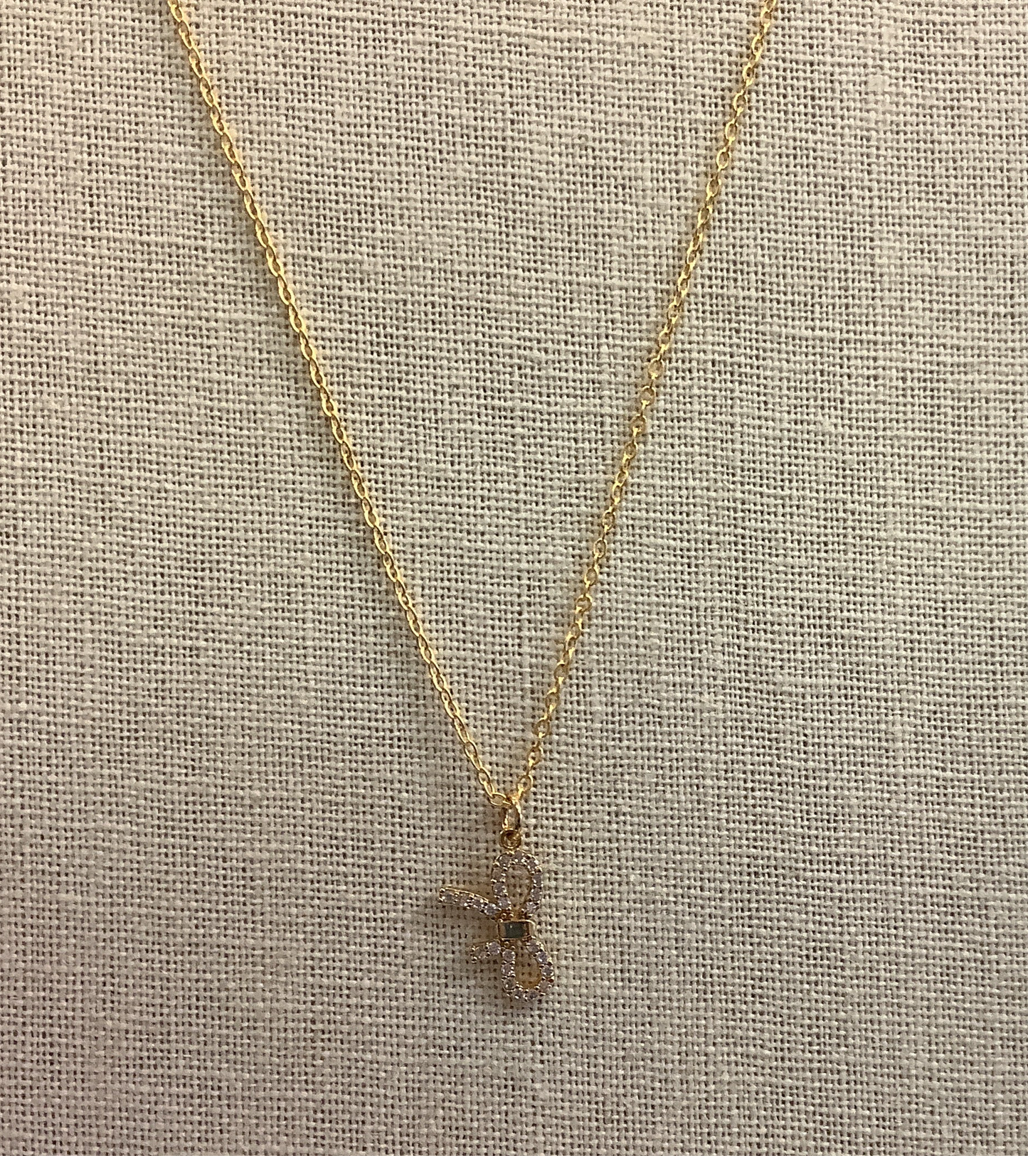 Standout Boutique -Gold Bow Necklace