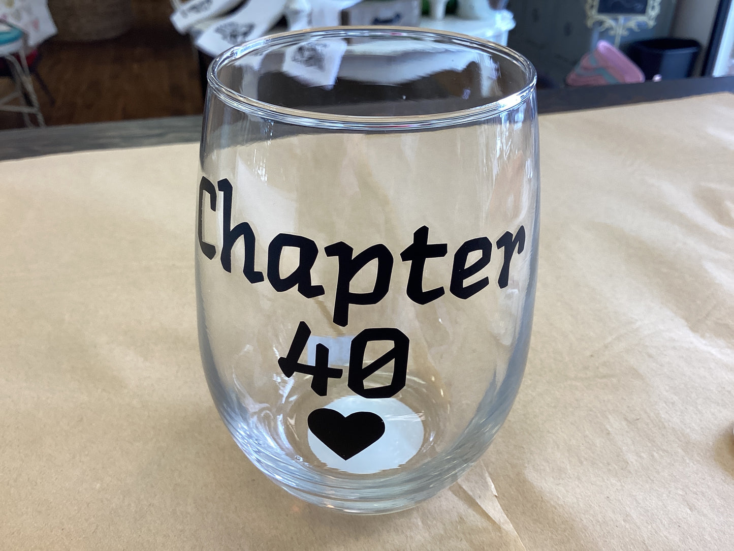 Town & Country -Stemless Wine Glass
