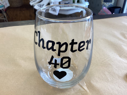 Town & Country -Stemless Wine Glass