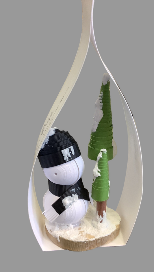 A Paper Life- Snowman Shelf Sitter