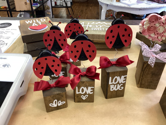 A paper life Valentines blocks