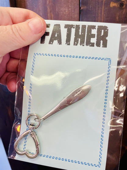 Teaspoon memories ~ Fathers days keychain