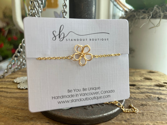 Standout Boutique Bracelet with Flower