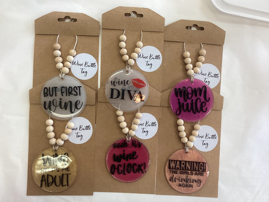 Connie’s Craft Corner- Wine Bottle Tags