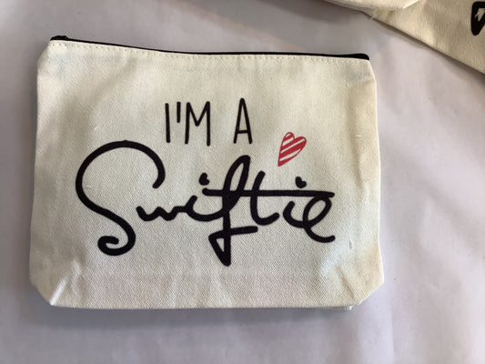 Town & Country - Taylor Swift “I’m a Swiftie” Canvas Make Up Bag