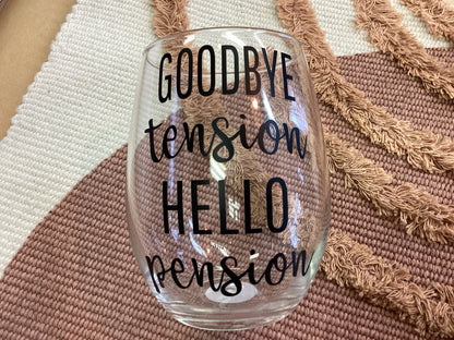 Town & Country -Stemless Wine Glass