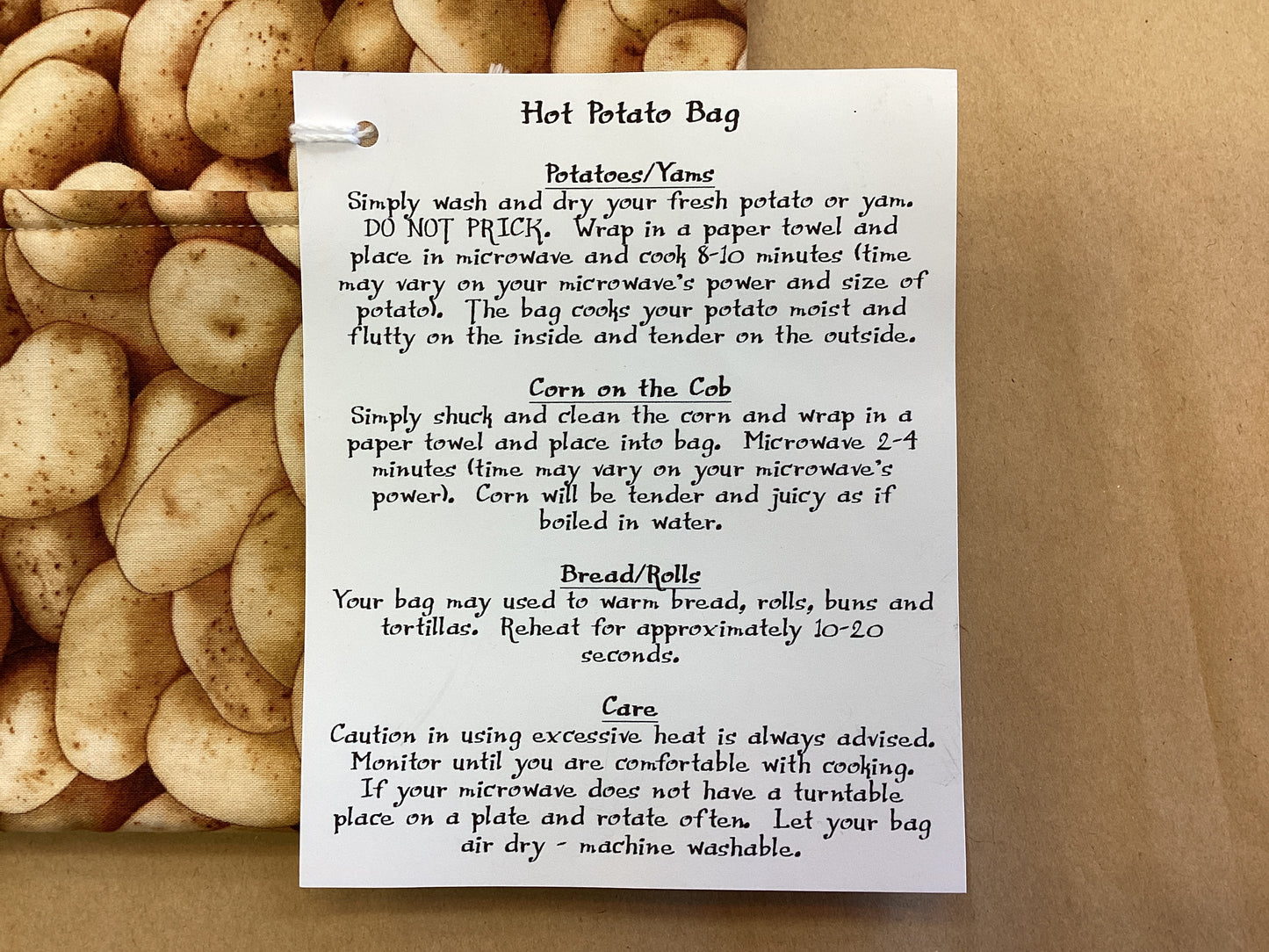 Connie’s Craft Corner- Hot Potato Bag