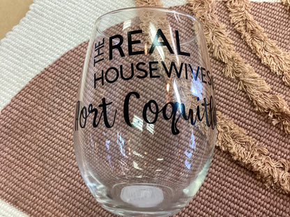 Town & Country -Stemless Wine Glass