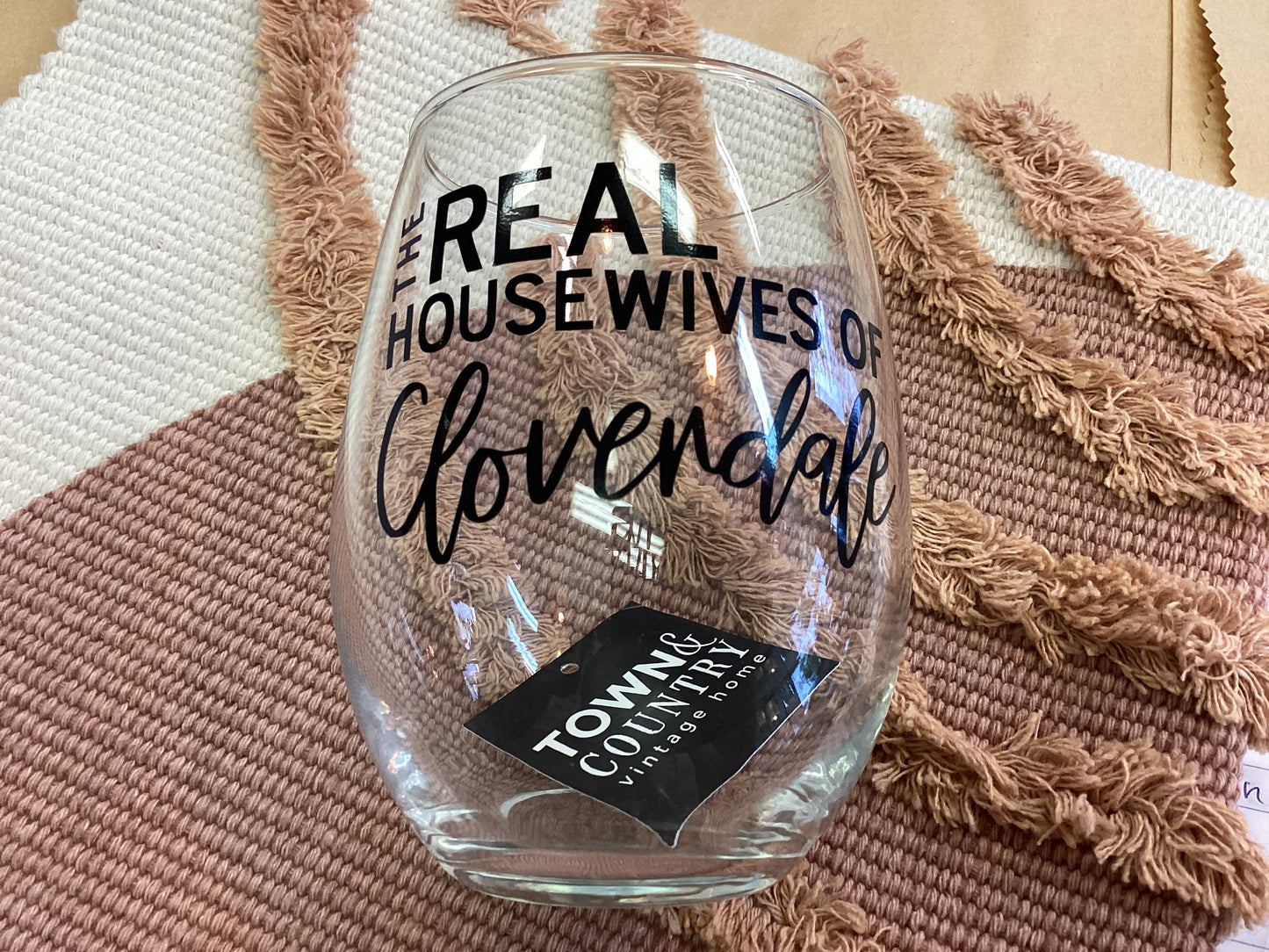 Town & Country -Stemless Wine Glass