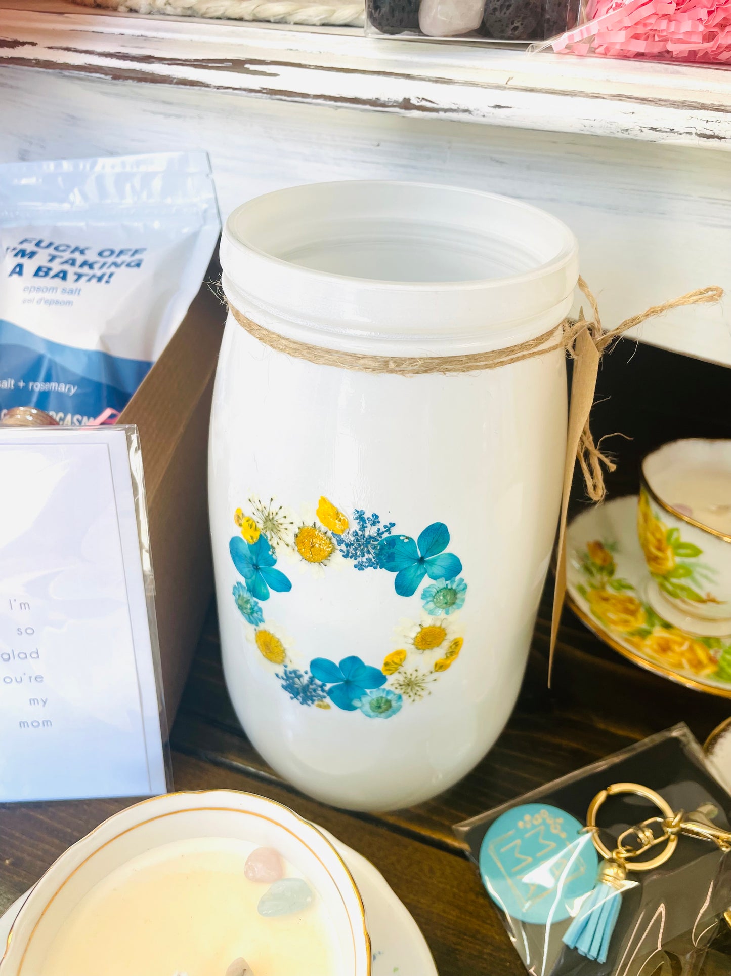 Brambleberry - Frosted Flower Pressed Jar