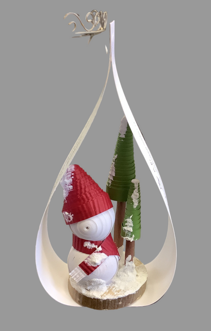 A Paper Life- Snowman Shelf Sitter