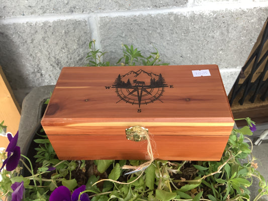West coast Printing ~ Wooden Compass Box