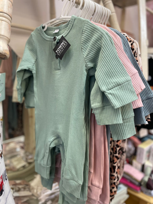 Town & Country - Baby Green Romper