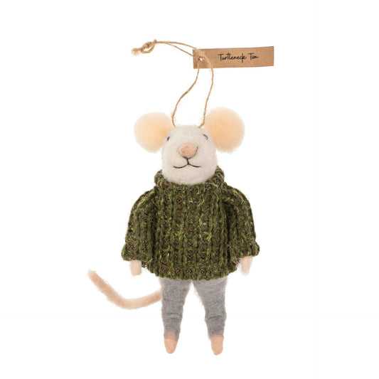 Town & Country - Turtleneck Tim Mouse Holiday Ornament