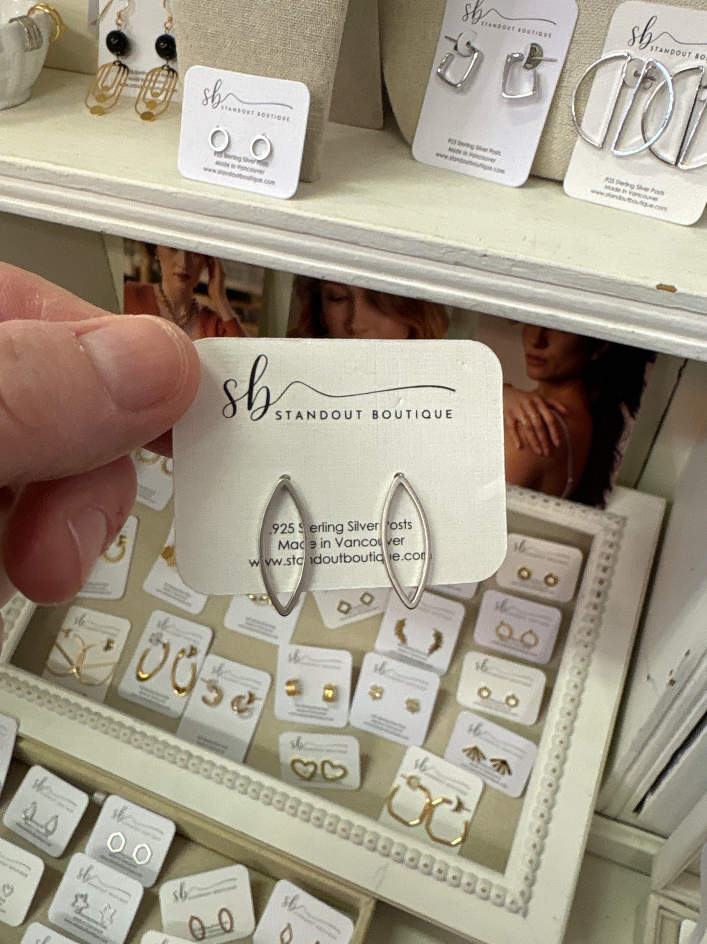 Standout boutique ~ Nala silver plated earrings