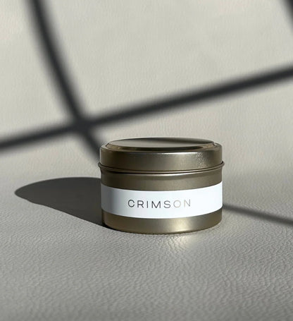 Canvas candle co~ Crimson