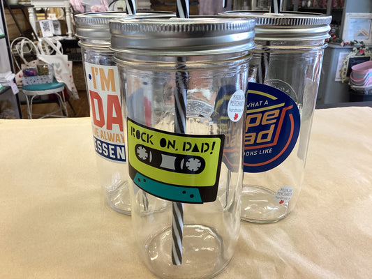 Mason Jar Merchant - Cup With Straw