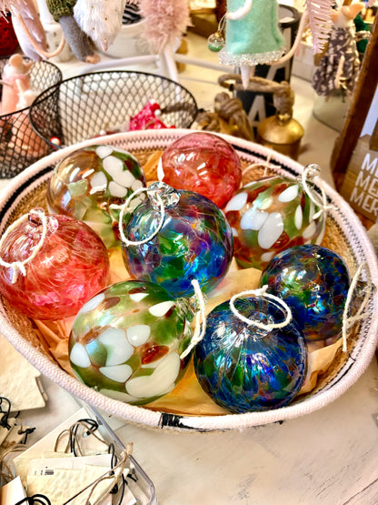 Little fox apothecary~ Glass Christmas ball ornaments